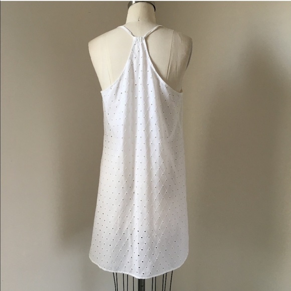 SUSTAINABLE GEO EYELET SLIP DRESS - Picture 4 of 7